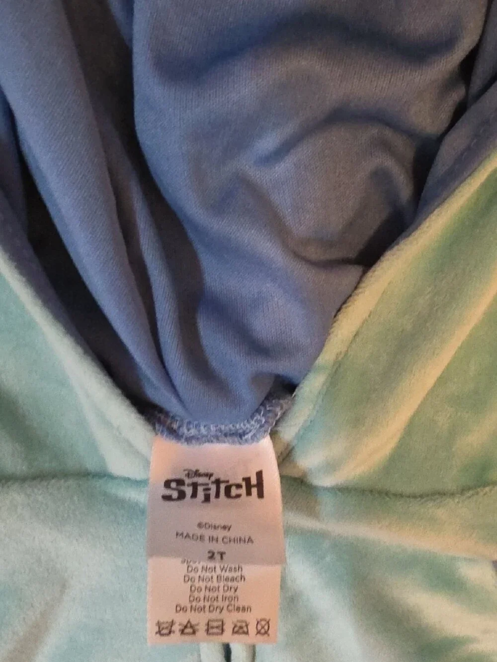 Disney Stitch Toddler Plush Jumpsuit - Light Blue, Purple